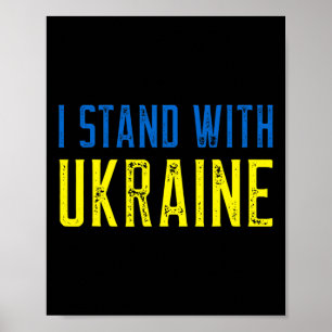 I Stand With Ukraine Shirt Support And Pray For Uk Poster