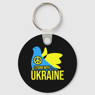 I Stand With Ukraine Shirt Ukraine Flag Volodymyr Keychain