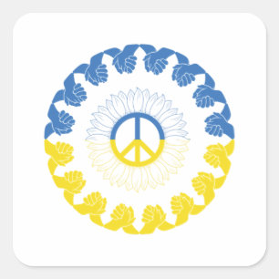 I Stand With Ukraine  Square Sticker
