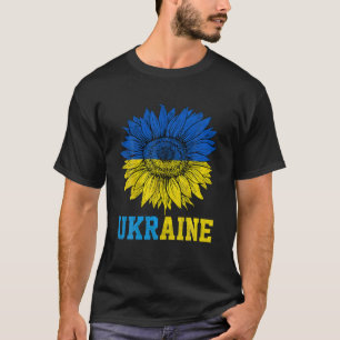 I Stand With Ukraine Sun-Flower Support Ukraine Uk T-Shirt