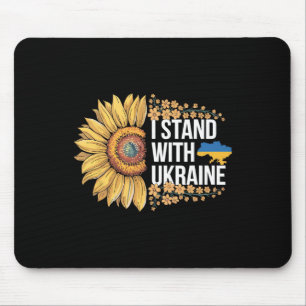 I Stand With Ukraine Sunflower Ukraine Peace Suppo Mouse Pad