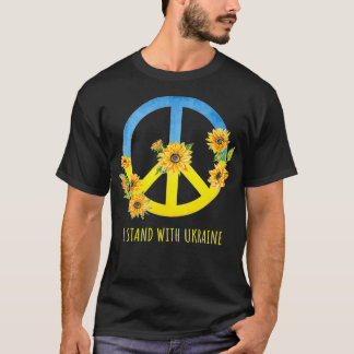 I Stand With Ukraine Sunflower Ukraine T-Shirt
