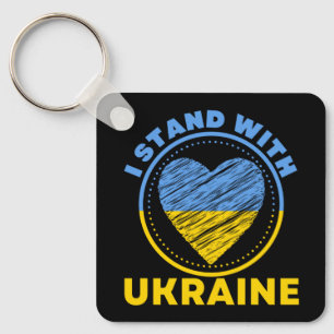 I STAND WITH UKRAINE - SUPPORT KEYCHAIN