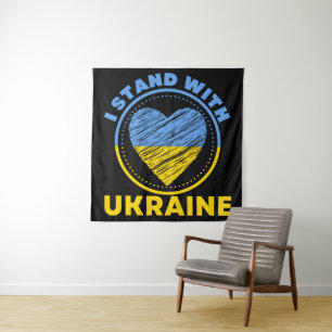 I STAND WITH UKRAINE - SUPPORT TAPESTRY