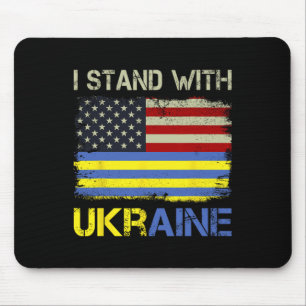 I Stand With Ukraine Support Ukraine Mouse Pad