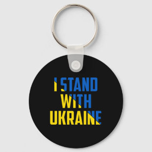 I Stand With Ukraine - Support Ukraine - Pray For Keychain