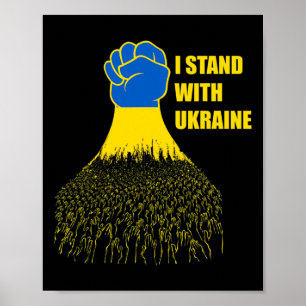 I Stand With Ukraine - Support Ukraine - Pray For  Poster