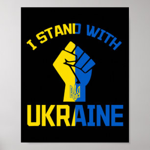I Stand With Ukraine - Support Ukraine - Pray For Poster