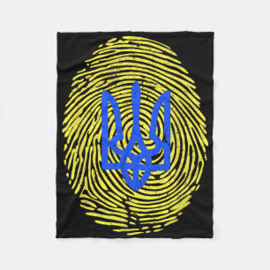 I Stand With Ukraine - Support Ukraine Ukrainian F Fleece Blanket