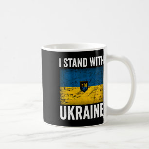 I Stand With Ukraine Support Ukraine Ukrainian Fla Coffee Mug