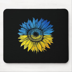 I Stand With Ukraine Support Ukrainian Sunflower U Mouse Pad