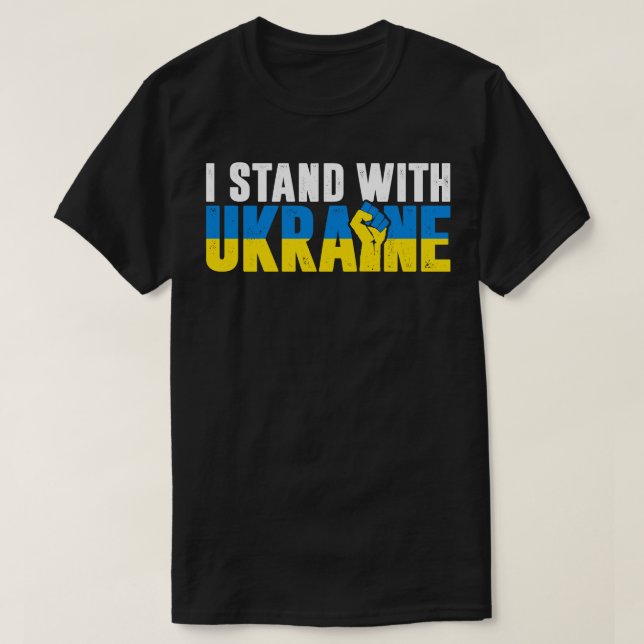 I Stand With Ukraine T-Shirt (Design Front)