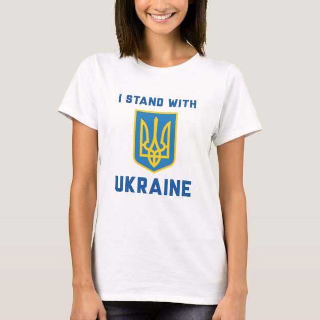 I Stand With Ukraine T-Shirt (Front)