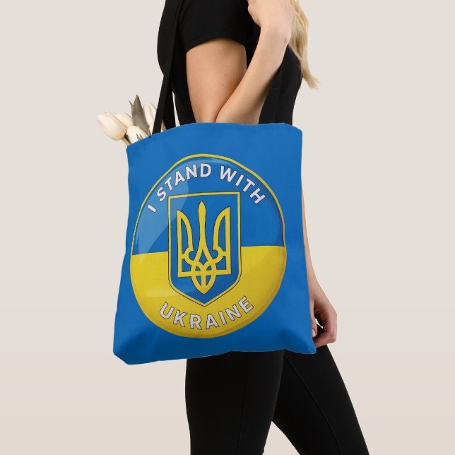 i stand with Ukraine Tote Bag (Close Up)