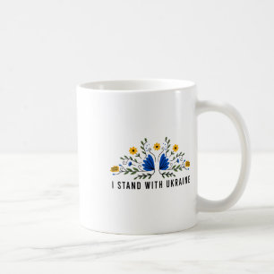 I Stand With Ukraine Ukraine Flag Sunflower Vintag Coffee Mug