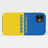 I Stand with Ukraine Ukrainian Flag Case-Mate iPhone Case (Back (Horizontal))