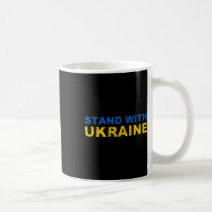 I Stand With Ukraine - Ukrainian Flag Coffee Mug