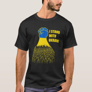 I Stand With Ukraine Ukrainian Flag Ukraine Strong T-Shirt