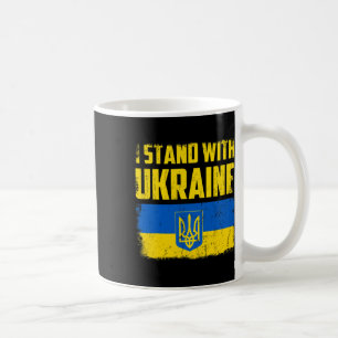 I Stand With Ukraine Ukrainian Flag Vintage Coffee Mug