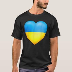 I Stand With Ukraine Ukrainian Heart Stop War T-Shirt