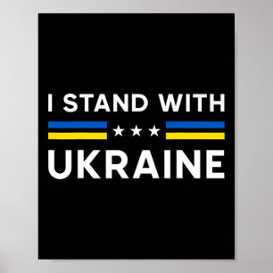 I Stand With Ukraine Ukrainian Pride  Poster