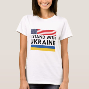 I Stand With Ukraine USA T-Shirt