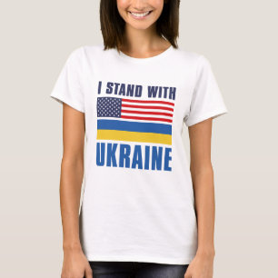 I Stand With Ukraine USA T-Shirt