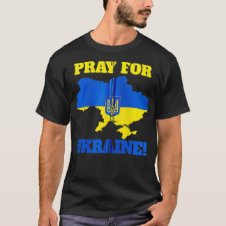 I Stand With Ukraine Women Men Kids Ukrainian Fla T-Shirt