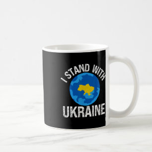 I Stand With Ukraine World Map Support Support Ukr Coffee Mug
