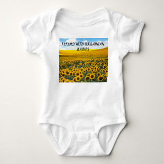 I STAND WITH UKRAINIAN BABIES BABY BODYSUIT