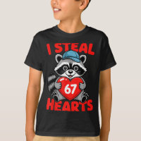I Steal 67 Hearts Funny 67 Valentine Raccoon Men B