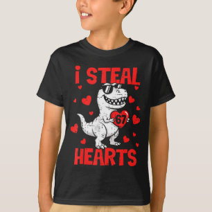 I Steal 67 Hearts T-rex Six Seven Valentines Day B T-Shirt