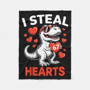 I Steal 67 Hearts Valentine’s Day 67 Meme 6 7 T-re Fleece Blanket