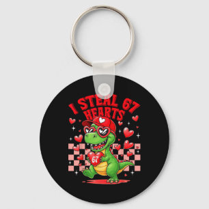 I Steal 67 Hearts Valentine’s Day 67 Meme 6 7 T-re Keychain