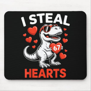 I Steal 67 Hearts Valentine’s Day 67 Meme 6 7 T-re Mouse Pad