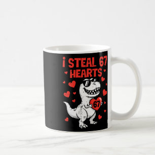 I Steal Hearts Dino Boys Dinosaur Valentines 67 To Coffee Mug