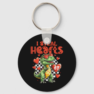 I Steal Hearts Dinosaur 67 Valentine Humour Meme S Keychain