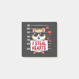 I Steal Hearts Hamster Lover Valentine Day Post-it Notes
