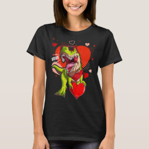 I Steal Hearts T rex Dinosaur Valentines Day Kids T-Shirt