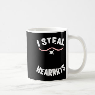 I Steal Hearts Valentines Day Pirate Coffee Mug