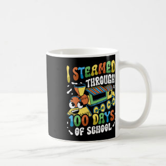 I Steamed Through 100 Days Of School - Train And L Coffee Mug