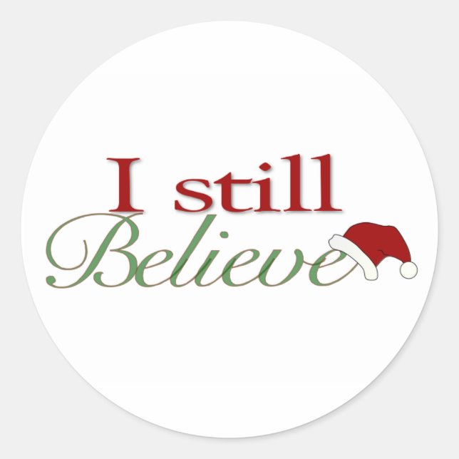 I Still Believe In Santa Classic Round Sticker (Front)