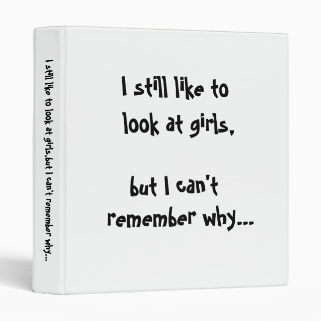 I still like to look at girls-avery binder (Front/Spine)