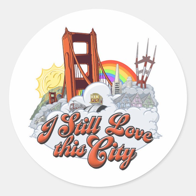 I Still Love San Francisco Sticker (Front)