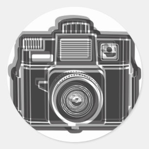 I Still Shoot FIlm Logo Black Classic Round Sticker