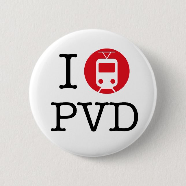 "I Streetcar Providence" Button (Front)