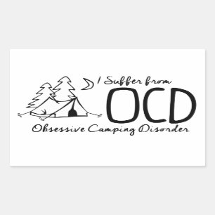 I Suffer From OCD - Obsessive Camping Disorder Sticker