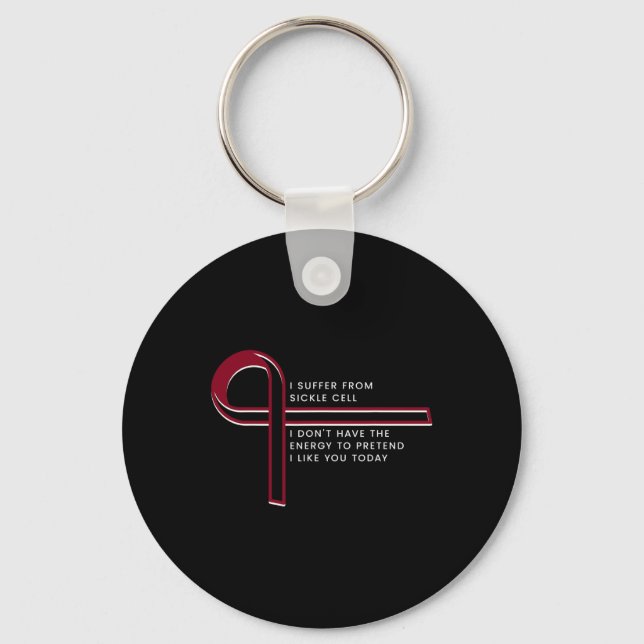 I suffer from Sickle Cell  Keychain (Front)