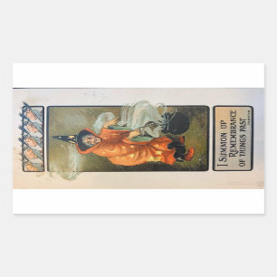 I Summon Up Remembrance of Things Past Vintage Sticker