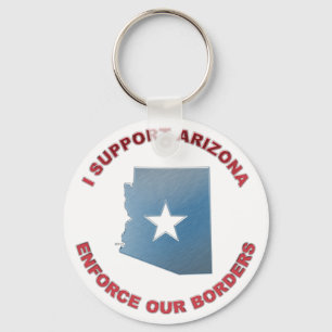 I Support Arizona Keychain